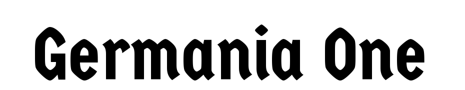 Germania One Font Download Free
